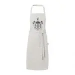 Branded Pheebs Recycled Cotton Apron in Light Grey