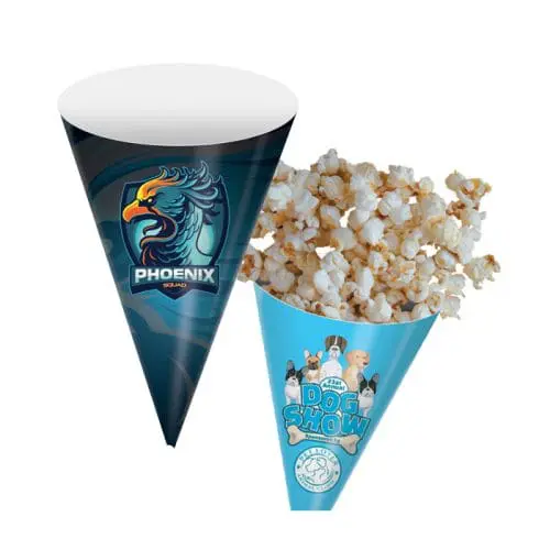 Branded Popcorn Cones