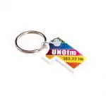 Custom Shape Printed Acrylic Keyring in Number Shape