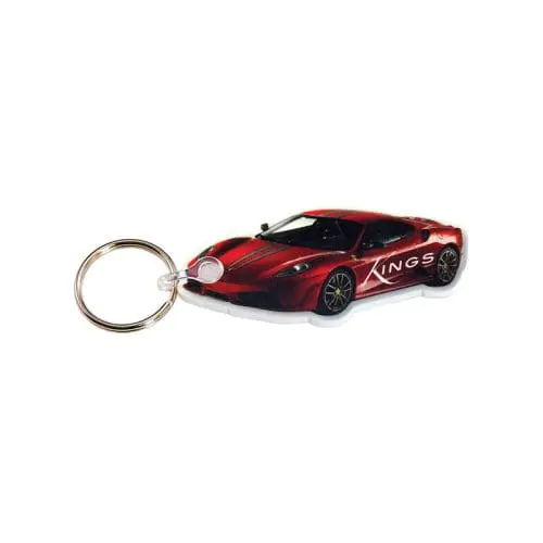 Custom Shape Printed Acrylic Keyring in Car Shape