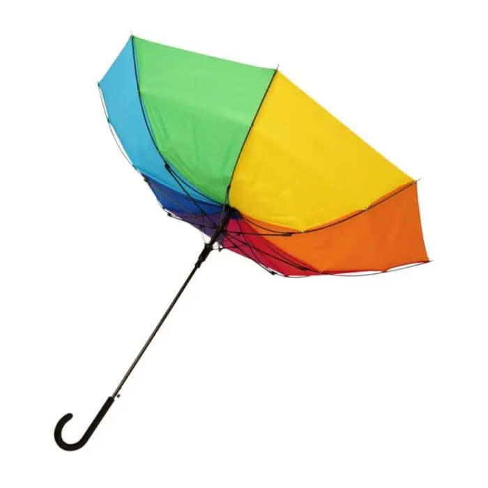 Printed Rainbow Auto Open windproof umbrella with printed logo