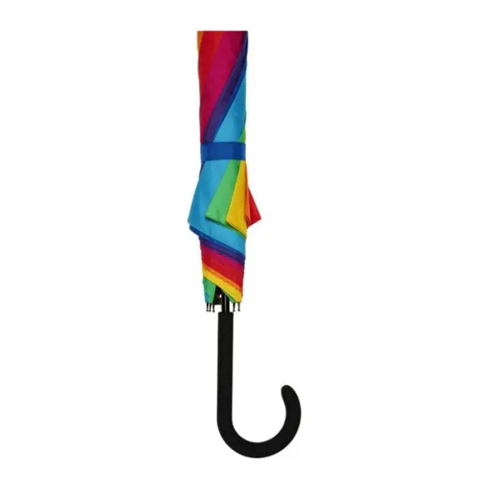 Promotional Rainbow Auto Open windproof umbrella with printed logo