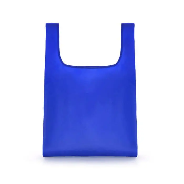 Promotional foldaway shopper bag in various colours with printed logo