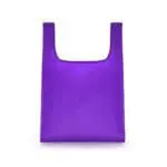 Promotional foldaway shopper bag in various colours with printed logo