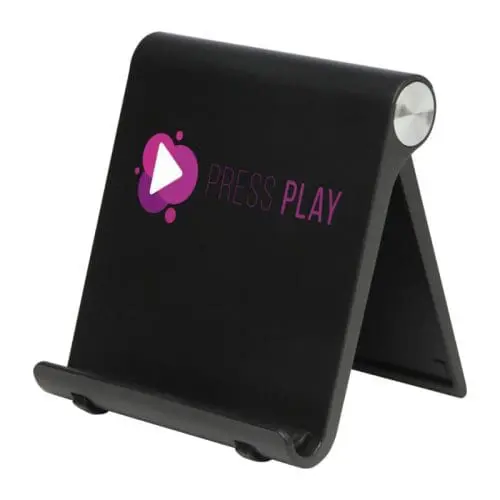 Printed Resty Phone & Tablet Stand in black printed with your logo