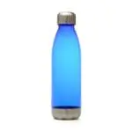 Branded Revive Recycled 650ml Drinks Bottle with Silver lid and Base in Blue