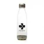 Branded Revive Recycled 650ml Drinks Bottle with Silver lid and Base in Clear