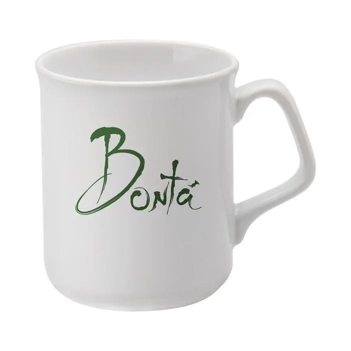 Custom-branded Sparta mug in white with printed logo or design