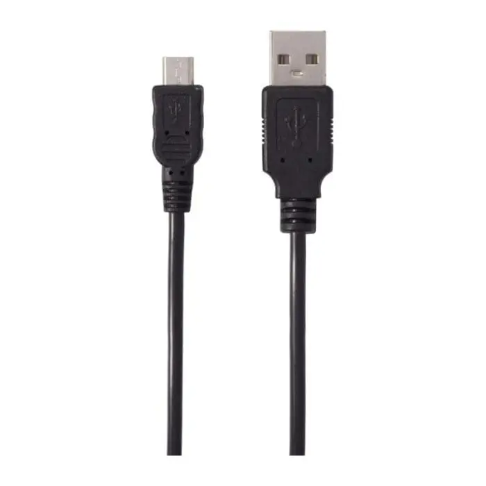 Cables for black solar power bank with printed logo