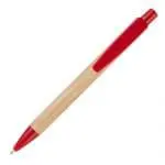 Branded bamboo pen with recyclable trim and printed logo