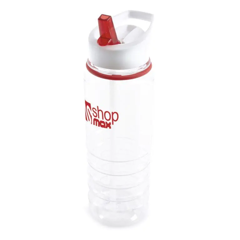 Branded Tarn sports bottle 750ml in red with printed logo