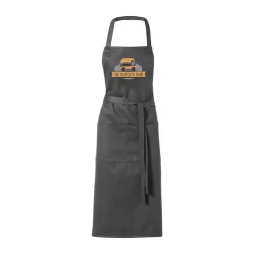 Branded Reeva Apron in Dark Grey