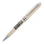 Branded wooden ball pen with printed logo