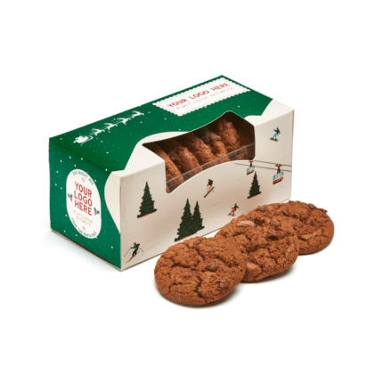 Printed Eco Biscuit Box - Chocolate Chip with printed logo or design