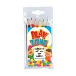 Promotional 6 Pack Colouring Pencils printed with logo or design on card