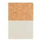 Branded A5 Cork and Kraft Notebook in cork with printed logo or design