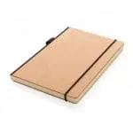 Promotional A5 Deluxe Kraft Hardcover Notebook with page marker and printed logo