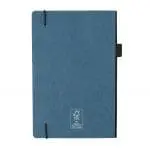 Branded A5 Deluxe Kraft Hardcover Notebook with pen loop and printed logo