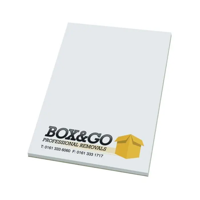 Promotional A7 note pads with printed logo or design