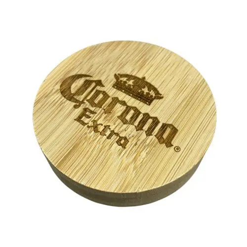 Printed Bamboo Bottle Opener with Fridge Magnet with printed logo or design