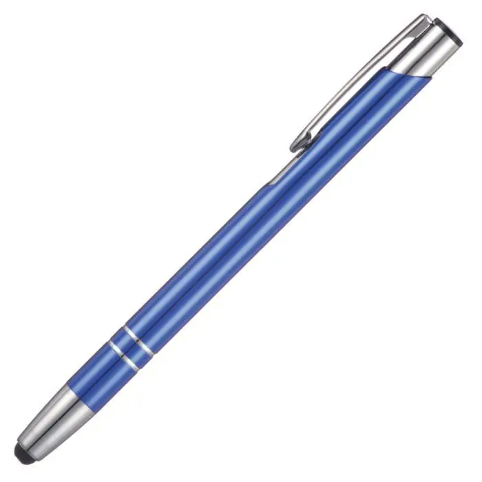 Custom-branded Beck Stylus Ballpen in various colours with silver trim and printed logo