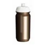 Promotional Biodegradable Sports Bottle 500ml with coloured body and white lid and printed logo