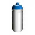 Promotional Biodegradable Sports Bottle 500ml with royal blue lid and printed logo