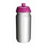 Branded Biodegradable Sports Bottle 500ml in magenta with printed logo