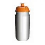 Branded Biodegradable Sports Bottle 500ml in orange with printed logo