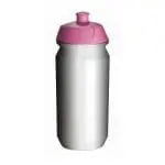 Branded Biodegradable Sports Bottle 500ml in pink with printed logo