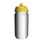 Printed Biodegradable Sports Bottle 500ml in yellow with printed logo