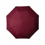 Printed Budget Supermini umbrella in burgundy with printed logo or design top view