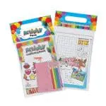 Promotional Children's Activity Book with pencils and printed with logo or design