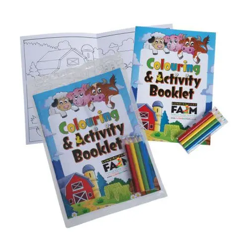 Promotional Colouring Book and Pencil Pack printed with logo or design