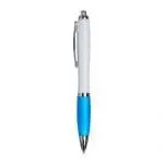 Personalised Curvy Pen with White Barrel in various colours with printed logo