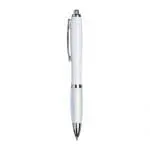 Branded Curvy Pen with White Barrel in various colours with printed logo