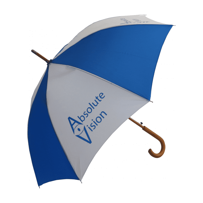 Printed Executive Woodcrook Umbrella with printed logo or design