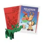 Promotional Foam Animal Puzzles in reindeer shape printed with logo or design