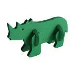 Promotional Foam Animal Puzzles in rhino shape printed with logo or design