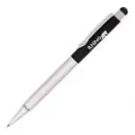 Printed Harris Stylus Ball Pen in black printed with logo