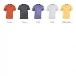 Promotional heavy cotton adult t-shirt with printed logo in various colours