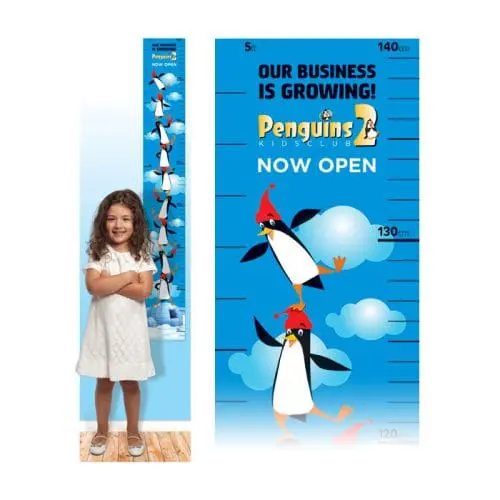 Promotional Height Chart printed with logo or design