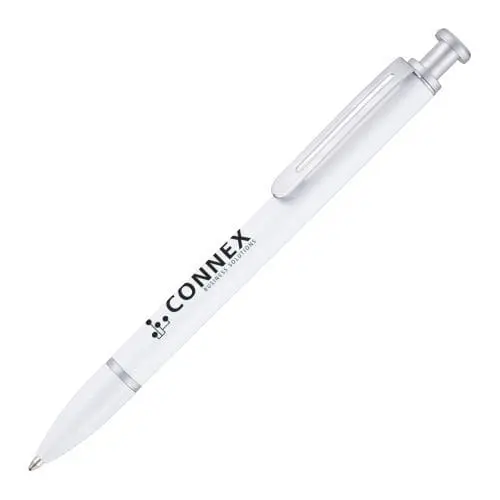 Printed Hurst Ballpen in white with printed logo