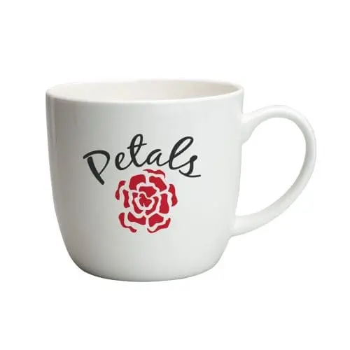 Promotional Kent bone china mug in white with printed logo or design