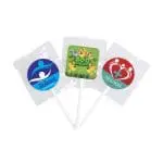 Promotional Lollipops with Sticker with printed logo or design