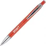 Promotional Nevada Ballpen in various colours and silver trim with printed logo