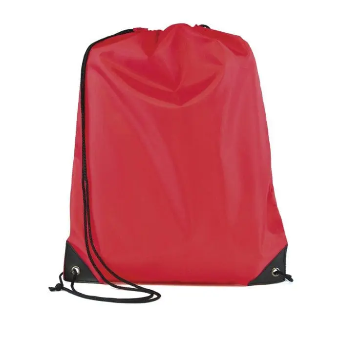 Custom-branded Pegasus polyester drawstring bag with printed logo