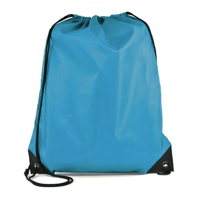 Custom-branded Pegasus polyester drawstring bag with printed logo