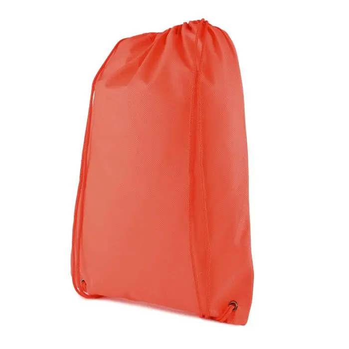 Branded recyclable non woven drawstring bag with printed logo