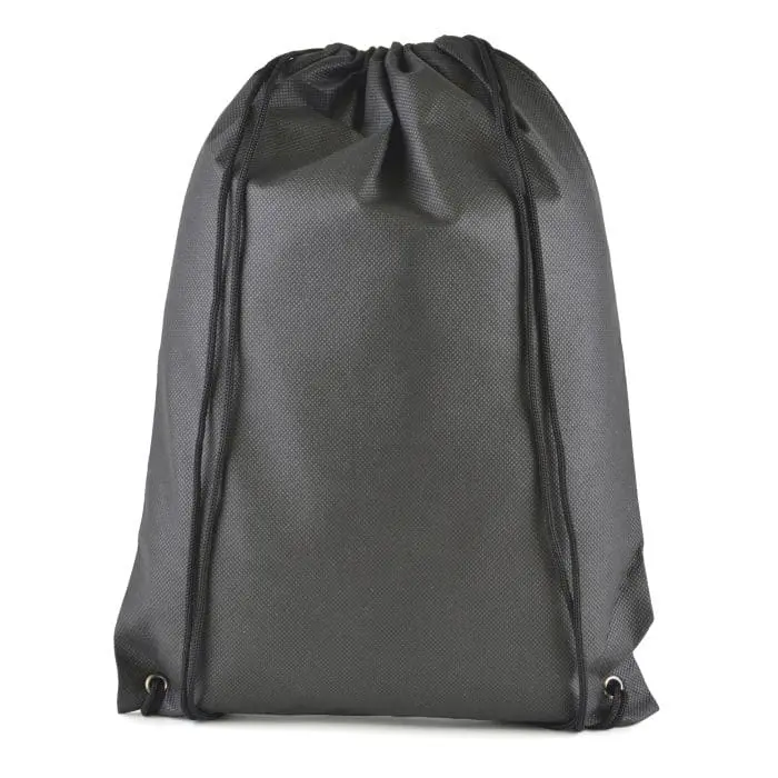 Branded recyclable non woven drawstring bag with printed logo